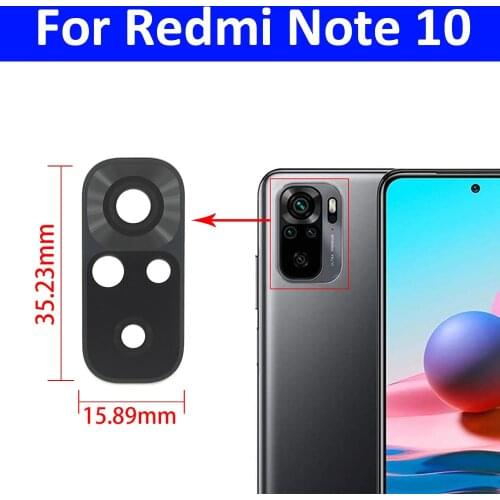 100Pcs/lot, Camera Glass For Redmi Note 10 Note10 Rear Back Camera glass Lens With Glue Adhesive