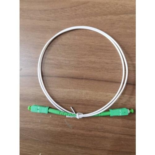 Popular in Europe SM Simplex White or Blue Color PVC 9/125 SC/APC to SC/APC Jumper Fiber Optic Patch Cord