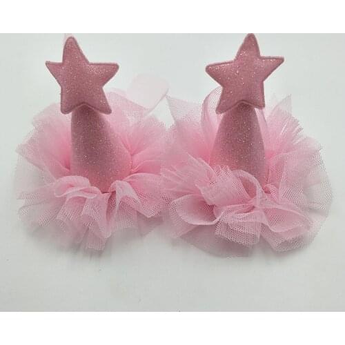 2PCS/lot 9x9cm Shiny Crown padded applique Crafts for Children Headware Accessories and Girl Hair Jewelry Decoration