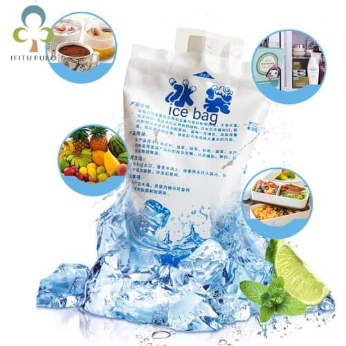 20Pcs 200/400ml Cheap Insulated in-customized Reusable Dry Cold Ice Pack Gel Cooler Bag For Lunch Box Food Cans Wine Medical YJN