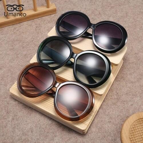 2021 Trendy Round Sunglasses Women Men Personality Glasses Gradient Lens UV400 Eyeglasses PC Frame Lady Beach Travel Street Gift