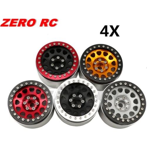4Pcs Crawler RC Wheel Hub Alloy 2.2 Beadlock Wheels Rims 12mm Hex Mount For 1/10 RC TRUCK Axial SCX10 TRX4 WRAITH RR10 TRX6
