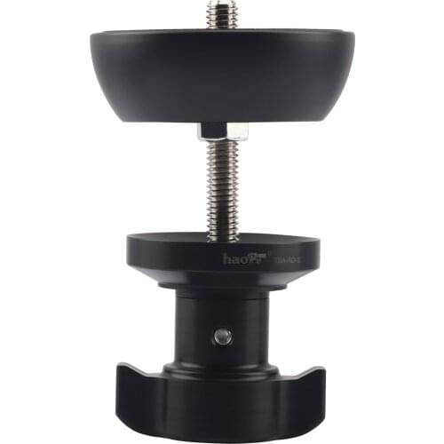 Haoge 75mm Half Ball Bowl Adapte, Metal Half Ball Flat to Bowl Adapter Convert Video Bowl Tripod and Fluid Head with 3/8" Screws