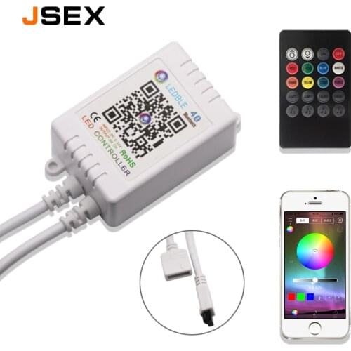 12V Bluetooth RGB LED Controller For Led Strip Remote Control Music LED Controller For RGB LED Strip Light Dimmer Controller