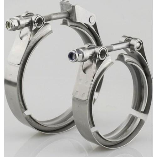 Quick Release V band Clamp Auto V-band Exhaust Male Female Flange 76mm Vband Clamps Stainless Steel 2/3.25/3/4 inch