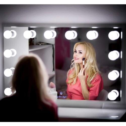 Hollywood Style LED Makeup Vanity Light Kit Dimmable Bulbs 3200-6000K Lighting Fixture Strip for Bedroom Dressing Table