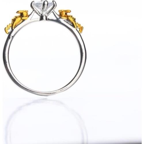 Hot Men Woman Cosplay Anime Ring Finger Pokemon Pikachu Crystal Ring Cosplay Unisex Rings Jewelry Gift for Friends Family