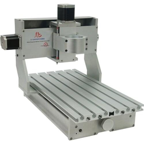 Engraving Assembled 3axis Rotary A Axis CNC 3020 Router Frame Kit for Mini Diy CNC 65mm Spindle Motor Engraving Milling Machine