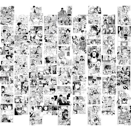 50Pcs Popular Japanese Anime Comics Manga Wall Collage Set Akame Ga KILL! Heroine Character Atlas Postcard Home Art Decoration