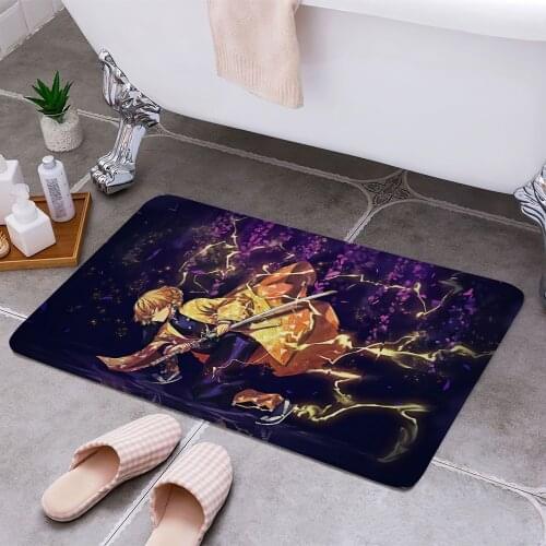 Demon Slayer Cheaper Anti-slip Modern Area Rugs Living Room Balcony Bathroom Printed Carpet Doormat Hallway Bath Mat
