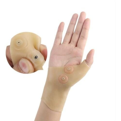 New Magnetic Therapy Wrist Gel Tendinitis Brace Silicone Thumb Glove Support Corrector For Hand Arthritis Pain Relief Braces