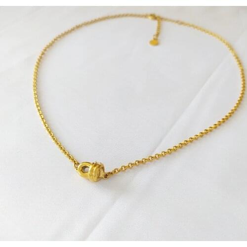 2020 necklace minority designer irregular personality brass necklace chain