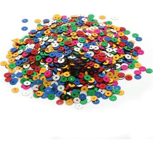 1700-4000pcs) MixColor 4-6mm Loose Sequin for Clothing Accessories DIY Craft Scrapbooking Wedding Art Decoration Jewelry Making