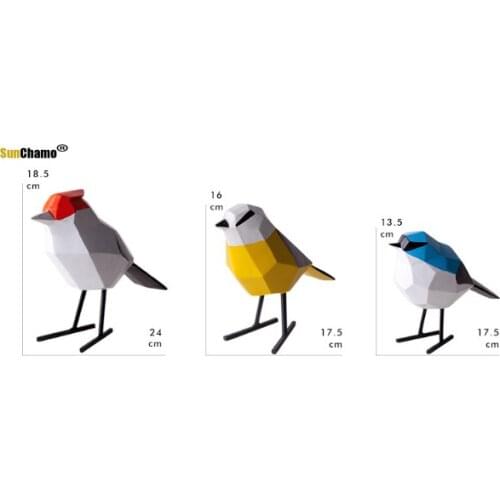 Resin Bird Sculpture Office Decoration Sculpture Decoration Household Bird Sculpture Multicolour Sculpture Creative Ornament