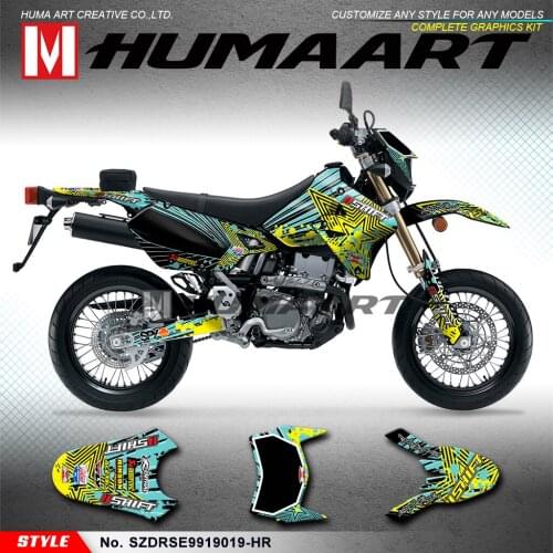 HUMAART Self Adhesive Decals Off-road Stickers for DRZ400SM DRZ 400 Enduro 1999 to 2019 KLX 400R 2002 2003 2004