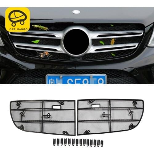 CarManGo For Mercedes Benz GLS X166 2016-2019 Car Front Hood Grills Anti Insect Mosquito Sunscreen Window Net Mesh Sun Visors