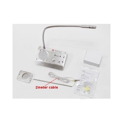 ZHUDELE Window Audio Record Intercom Interphone Speaker,Dual-Way Bank Office Store Station 4Watt Speaker Window Microphone