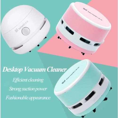 Tenwin MIni Desktop Vacuum Clean Portable Clean Scraps Machine Dust Collector Notebook Keyboard Vacuum Clean School Office Art