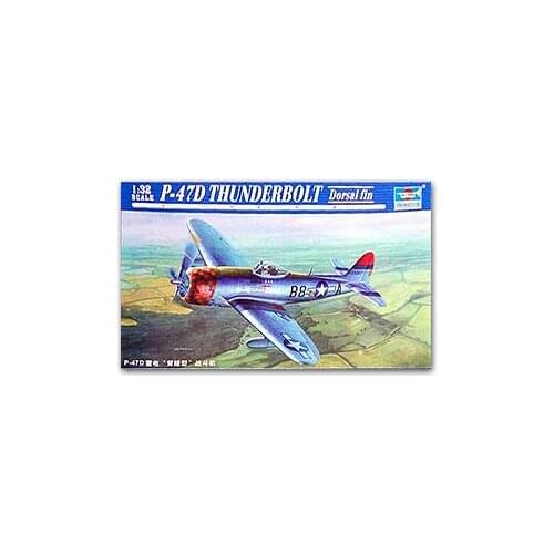 Trumpeter 1/32 scale model 02264 P-47D thunderbolt fighter "dorsal fins"