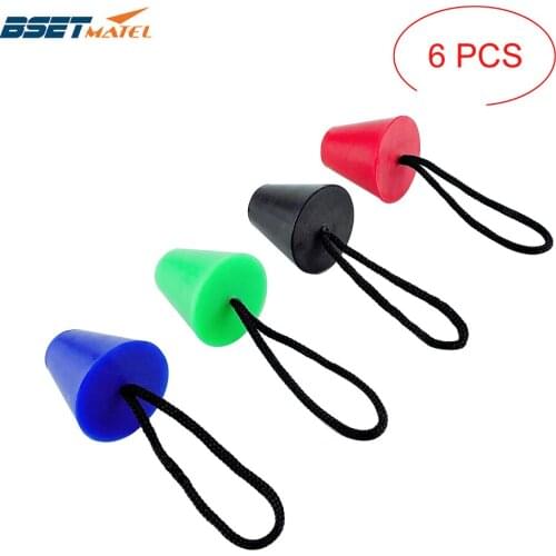 6X Universal Scupper Plug Stopper Bung Drain Holes Accessories Dinghy Kayak Inflatable Boat Canoe Rowing Marine Boat Cord Rope