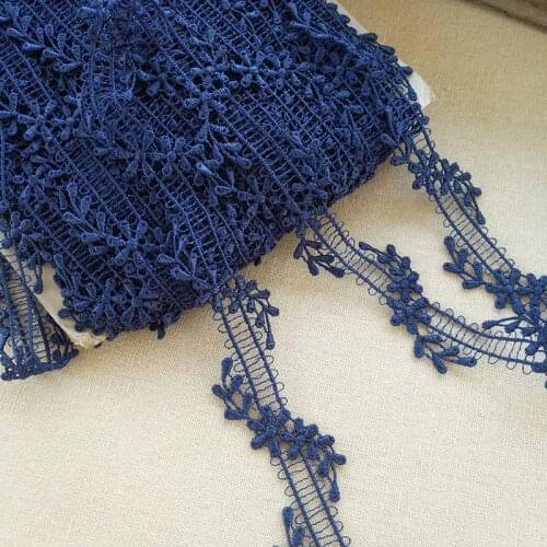 1M High Quality Lace Fabric Wedding Trim Width 3cm Lace Ribbon Curtain Trimmings For Sewing Clothing Collar Guipure encajes QZ14