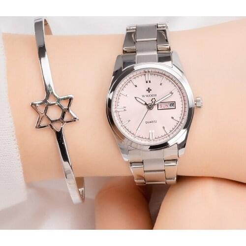 WWOOR Brand Luxury Elegant Lady Causal Wristwatch Waterproof Simple Fashion Stainless Steel Quartz Dress Women Watch Reloj Mujer