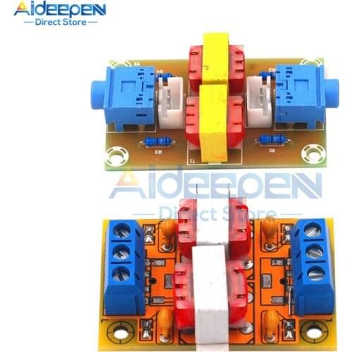 XH-M372 HiFi Audio Stereo Isolator Noise Isolation Eliminate Current Sound Interference Filter Isolation Ground Loop Suppressor