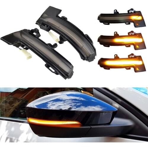 Rearview Mirror Blinker Indicator For Skoda Octavia MK3 A7 5E LED Dynamic Turn Signal Light 2013-2019
