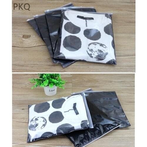 50pc clear swimwear packaging plastic zipper bag,Traveling clothes Chest Dividers organizer underwear bra cosmetic packaging bag