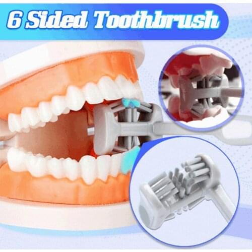 Six-sided Toothbrush Wrapped U-shaped Deep Cleaning Toothbrush With No Dead Ends High-grade Soft Bristles Oral Care For Adults