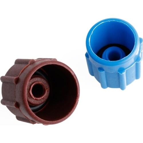 A/C Valve Cap Air conditioning valve core set 1 Pair Dust Cover Auto High/Low Voltage R134a Refrigerant Valve Useful