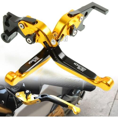 For Ducati 821 MONSTER/Dark/Stripe 2014-2017 2015 2016 CNC Aluminum Motorcycle Adjustable Folding Extendable Brake Clutch Levers
