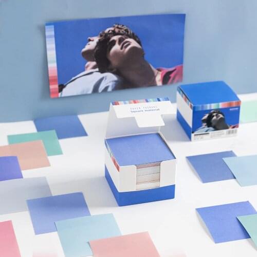 JIANWU 150 sheets movie series Memo Pad Creative Solid color Journal Material paper School Supplies no stickiness