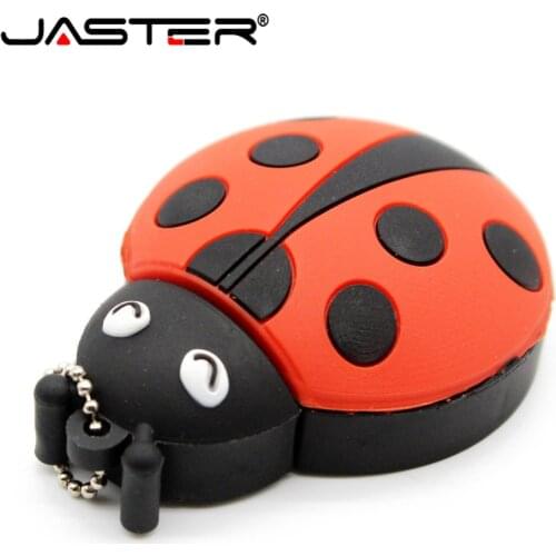 JASTER Christmas gift!New Cartoon insect model usb 2.0 memory flash stick pendrive 4GB 8GB 16GB 32GB 64GB free shipping