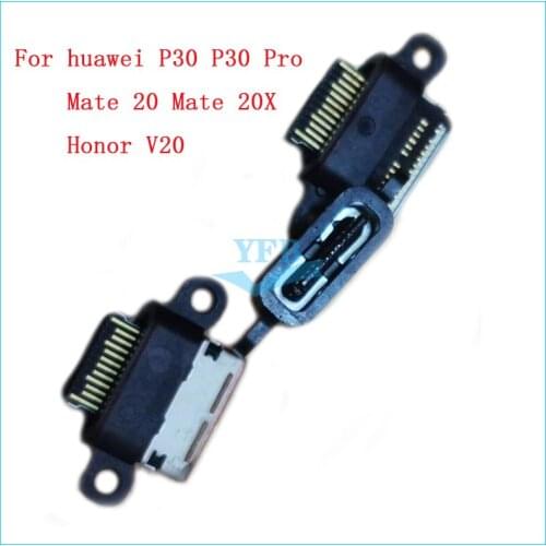 10pcs USB Female Connector Port For Huawei P30 P30 pro Mate 20 Mate 20X Honor V20 USB Jack Connector Charging Data Socket