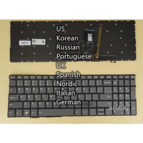 US Korean Russian Portuguese Keyboard For Lenovo Ideapad S540-15IML, Yoga 9-15ITL5 C740-15IML C940-15IRH S740-15IRH, Backlit