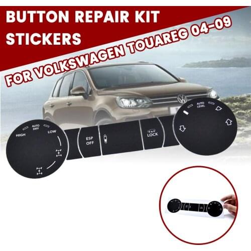 Gear Panel Switch Button Repair Stickers Decals Car Accessories For Volkswagen Touareg 2004-2009 For VW