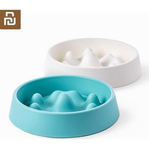Youpin Dog Cat Pet feed box Waterproof Anti-splash Cats Kitten Puppy Slow down the design of pets eating speed