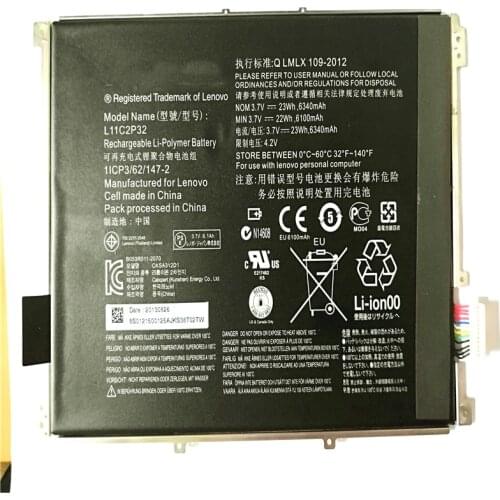 L11C2P32 Tablet battery for LENOVO IdeaTad S6000 S6000-F S6000-H A7600 A7600-HV A7600-F S6000L-F A10-80HC L12D2P31+tool
