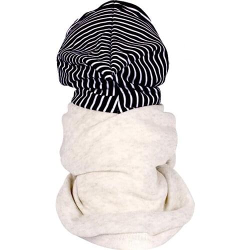 Fashion Pet Clothes Spring/Autumn Cute Polyester Hooded Striped Sweater Dog Casual Party Comfortable Two-legged Clothes