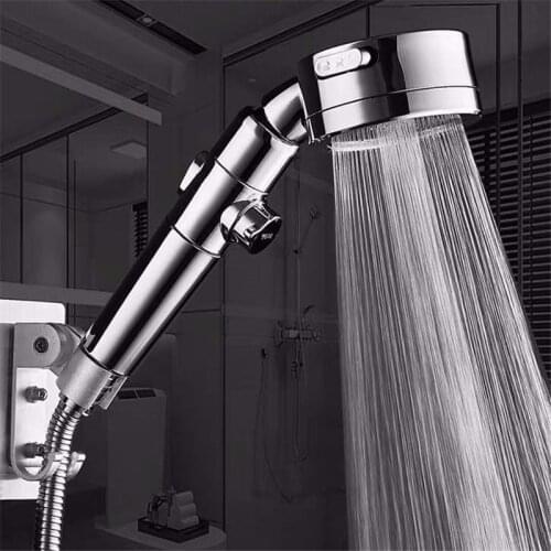 Filter Element High Pressure Shower Head One Stop Button Multifunctional Sprayer Water Saving Bathroom Accessories Shower H003