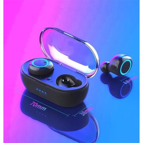 Earbuds Stereo Earphone Bluetooth 5.0 Wireless In-Ear Touch Control Headphone Intelligent Noise Reduction Support Phone Voice