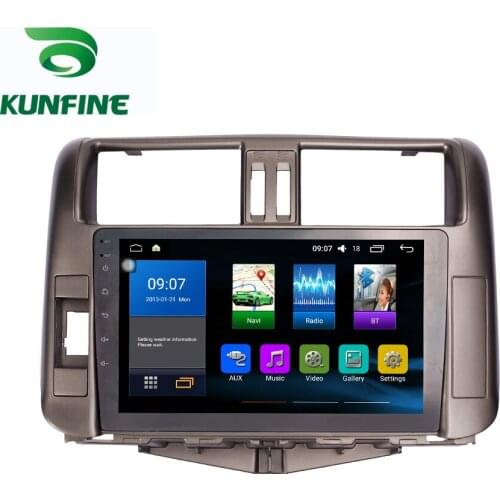 Octa Core 1024*600 Android 10.0 Car DVD GPS Navigation Player Deckless Car Stereo For Toyota Land Cruiser 2010-2013 Radio WIFI