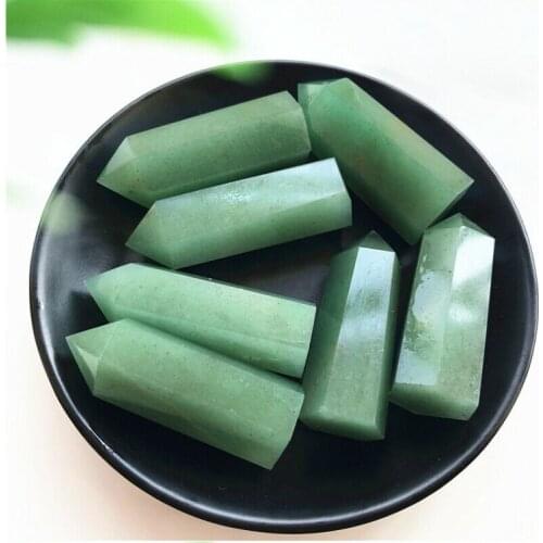 Wholesale natural green aventurine quartz crystal point for decoration