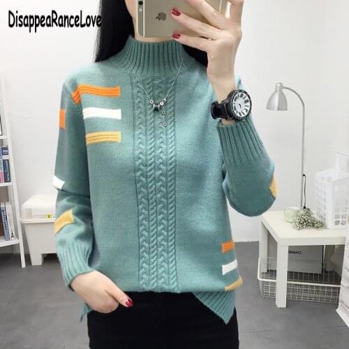 Autumn Winter Women Turtleneck Sweater Oversize Wool Warm Pullovers Sweater Long Sleeve Cashmere Loose Jumper