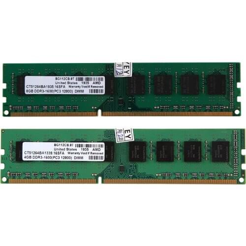 DDR3 Memory Ram PC3-12800 1600MHz 1.5V 240Pins Desktop DIMM for AMD