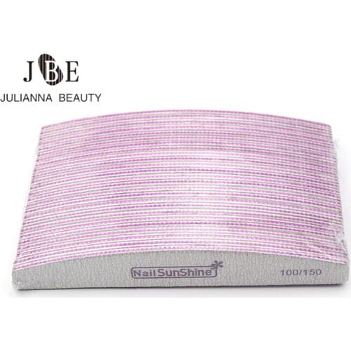 50Pcs/lot Nail Files Double Sided Emery Board Grit 100/150 Grit Nail File Apply Manicure Pedicure Polish Manicure Tool