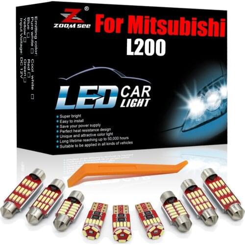 Advanced White Canbus LED Interior Kit For Mitsubishi L200 Platform Chassis Triton MQ KJ KK KL 2014-2020 Car Dome Map Lamp Light
