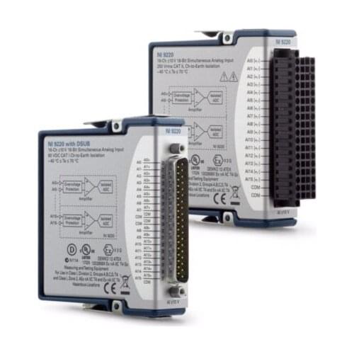 NI 9220 Synchronous Voltage Input Module Spring Terminals Connected 785188-01 Right Color Well (contact us to get VIP price)