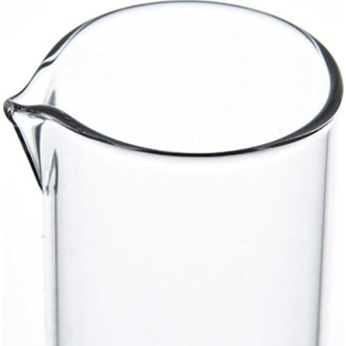 M89B 100 mL Glass Graduated Cylinder Measuring Single Metric Scale Compatible with Chemistry Lab Home